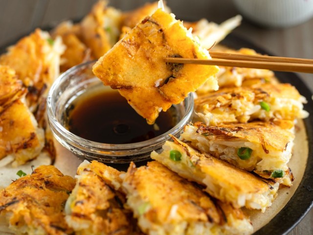 もやしチーズチヂミ