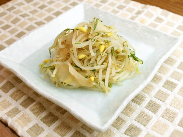 子大豆もやし芽ぐみで”ガリもやし”