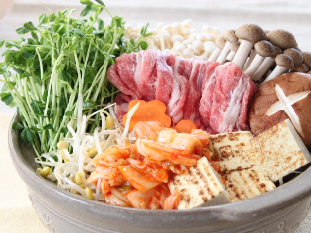 豆苗たっぷり鍋